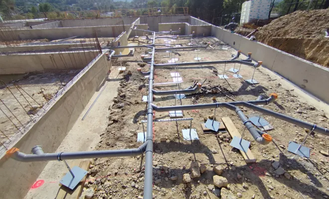 réaliser une évacuation des eaux usées d'un bâtiment a Rocbaron , Golfe de Saint-Tropez, BSP Plomberie