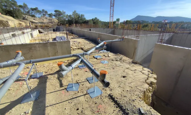 réaliser une évacuation des eaux usées d'un bâtiment a Rocbaron , Golfe de Saint-Tropez, BSP Plomberie